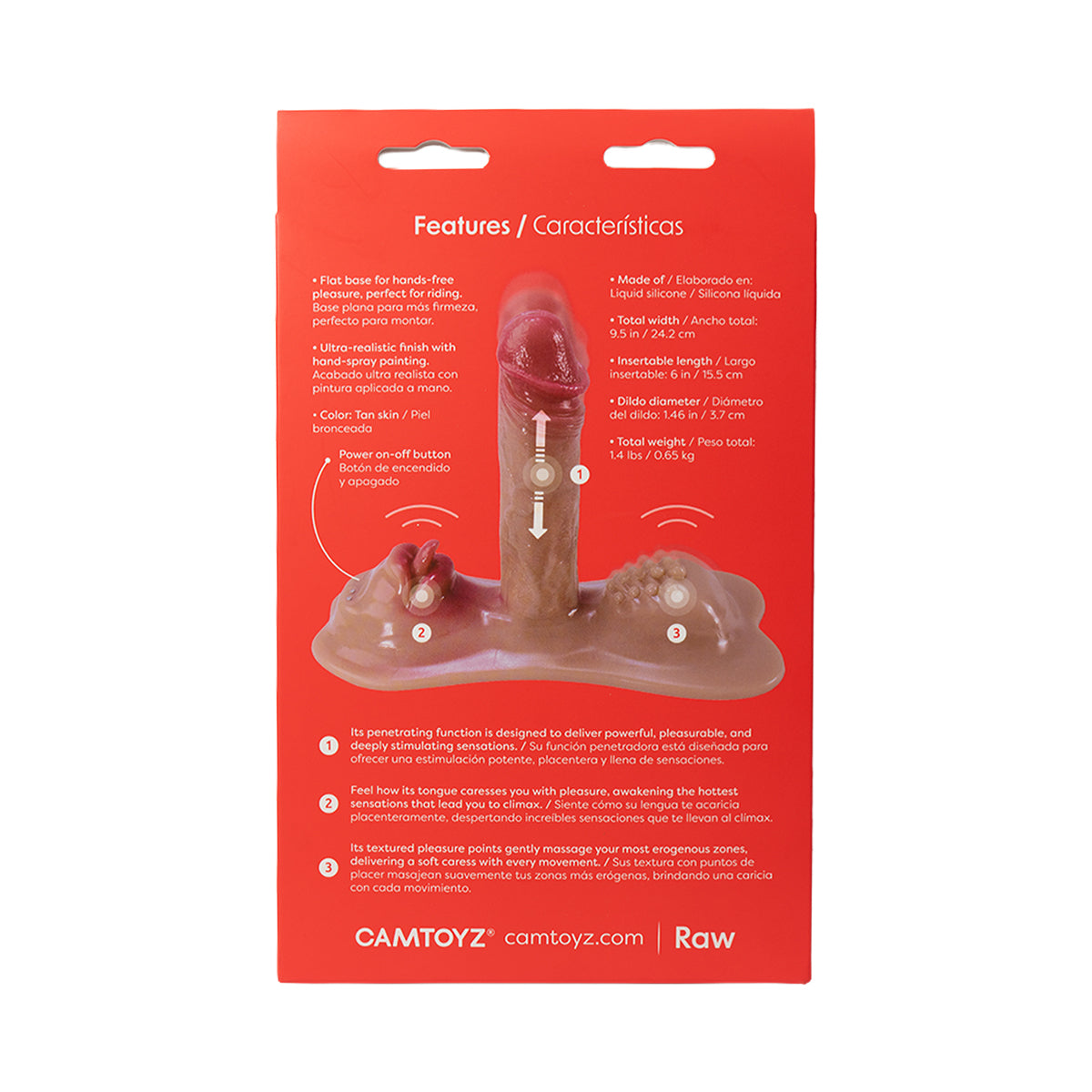 Ride-On Vibrador para Montar 3 en 1 Camtoyz — Triple Motor, Calor Real & Manos Libres