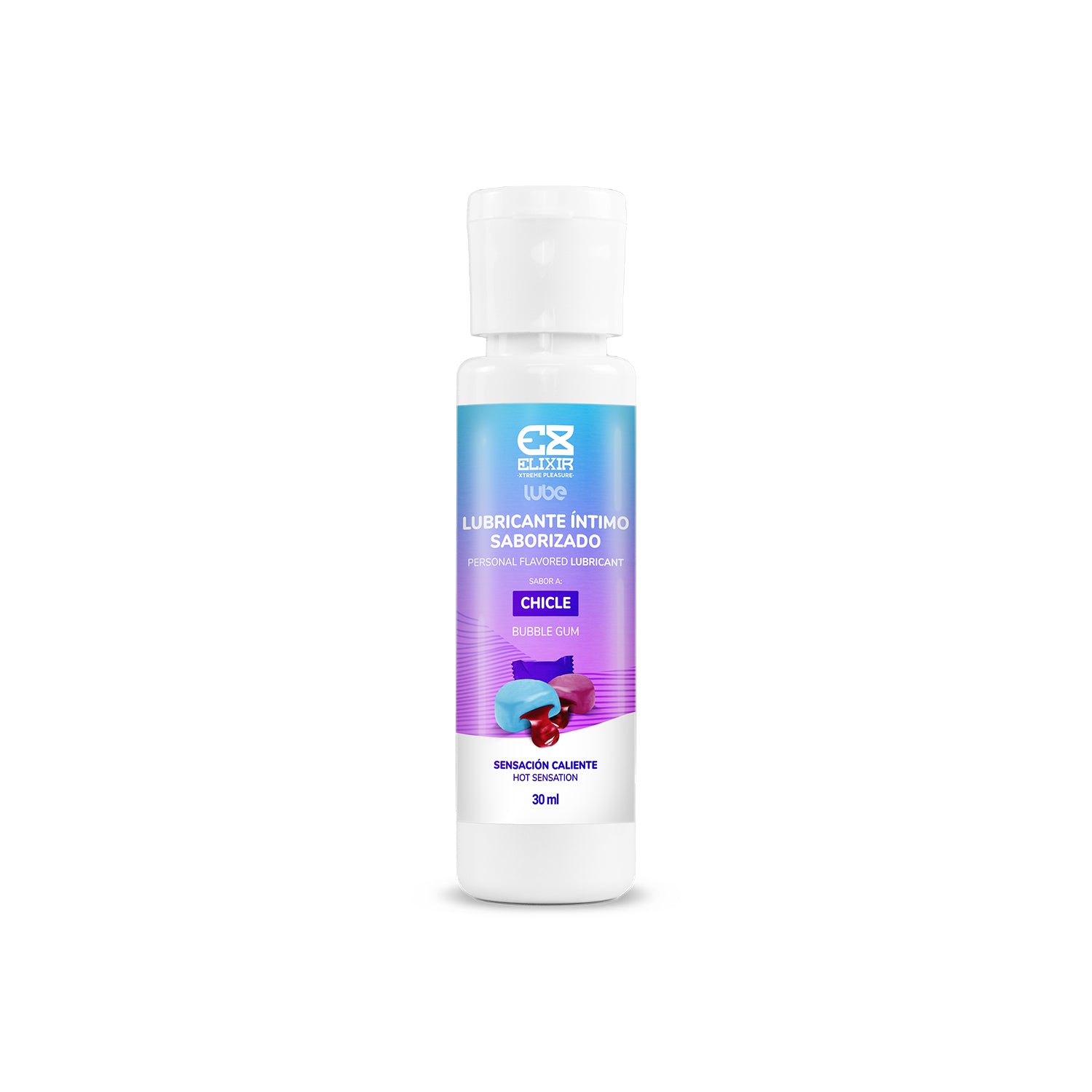 Lubricante Íntimo Saborizado a Chicle con Efecto Calor