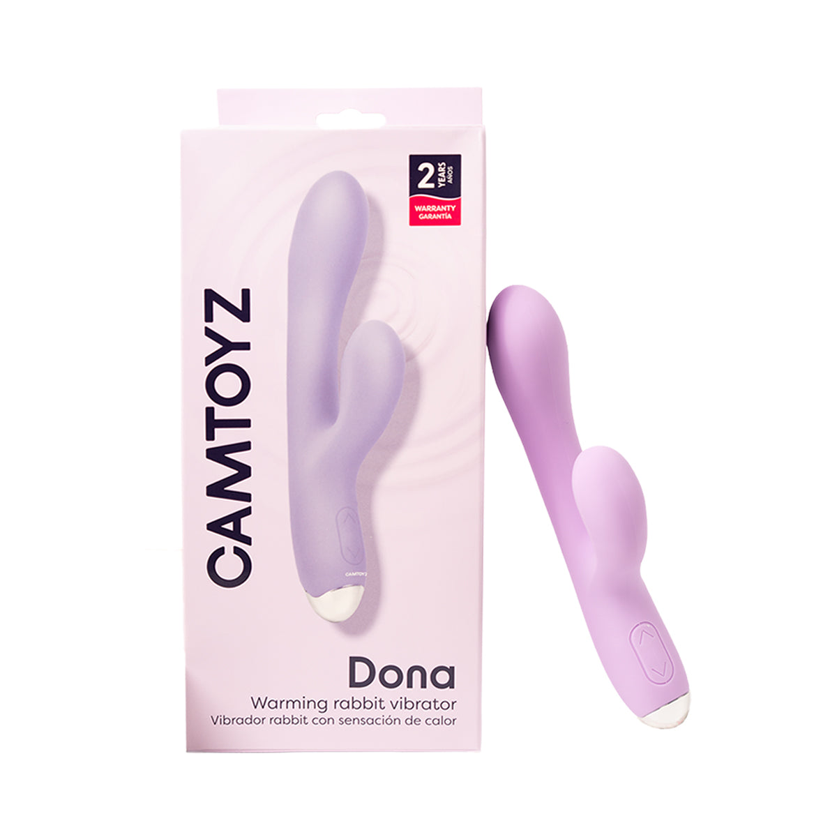 Vibrador Rabbit con Sensación de Calor Dona — Estimulación Dual, Calor Real & Fucsia Irresistible