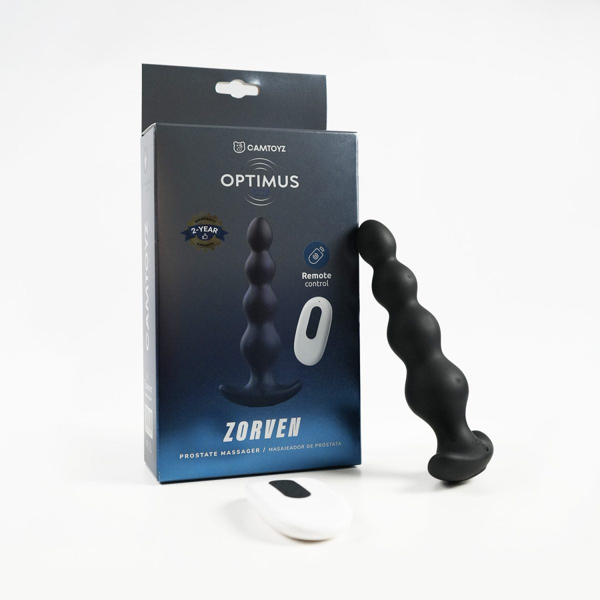 Masajeador de Próstata Zorven Camtoyz — 2 Zonas, Control Remoto & 60 Min de Placer Continuo