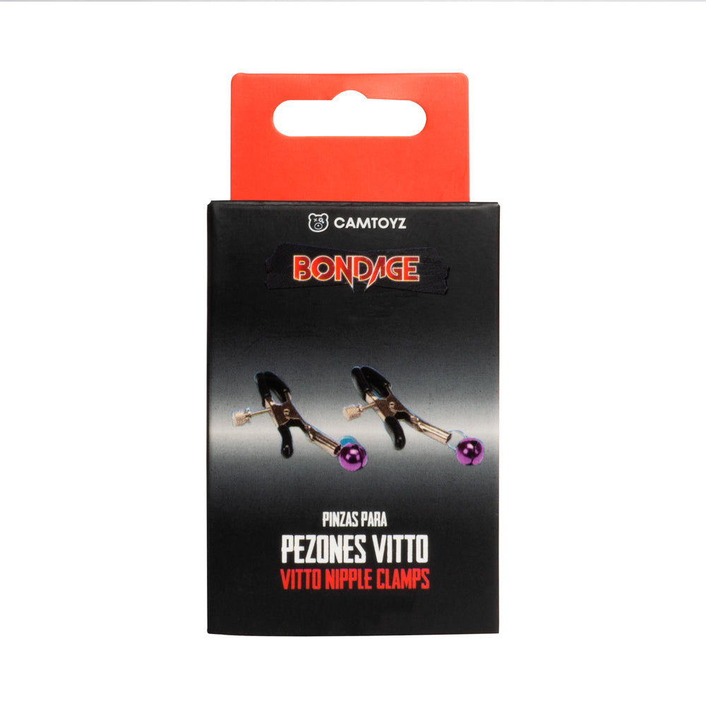 Pezonera Vitto Camtoyz — Pinzas Graduables, Cascabel & Placer Sensorial