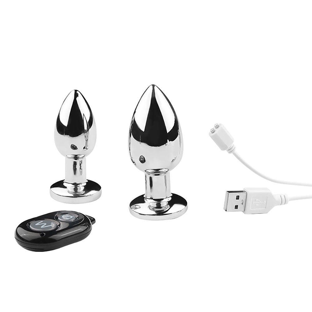 Plug Anal Vibrador Olimpo — Acero Inoxidable, 10 Modos & Control Remoto